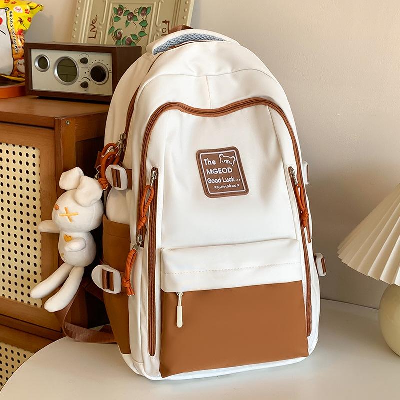 School Bag for Children, Elementary School Students, Girls, Junior High School Students, Contrasting Colors, Middle School Students