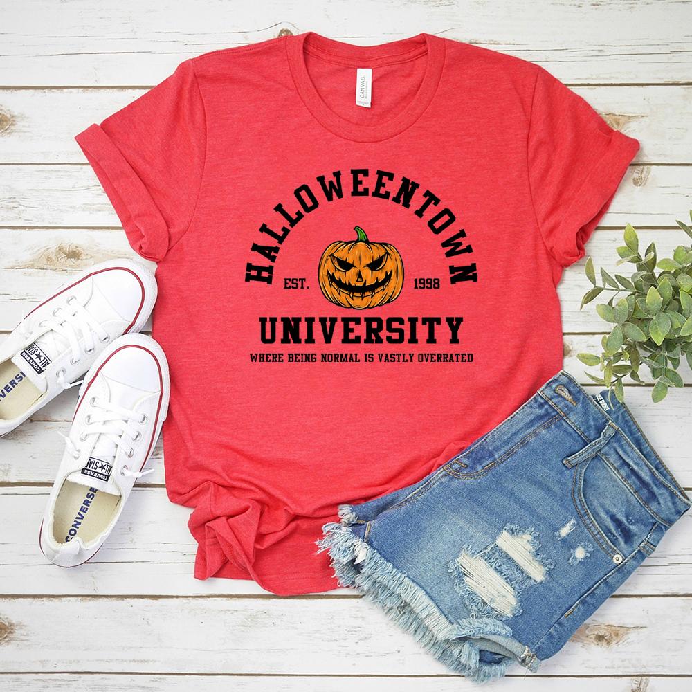 2025 Vintage halloweentown TShirt Unisex Women Halloween Shirt Pumpkin Face Graphic Tee retro fall HalloweenTown Movie Shirts