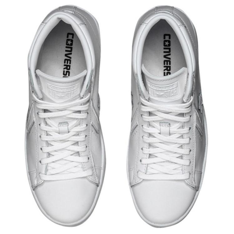 Converse Cons Slip Resistant Abrasion Resistant High top Skateboard Shoes Women's White 558016C