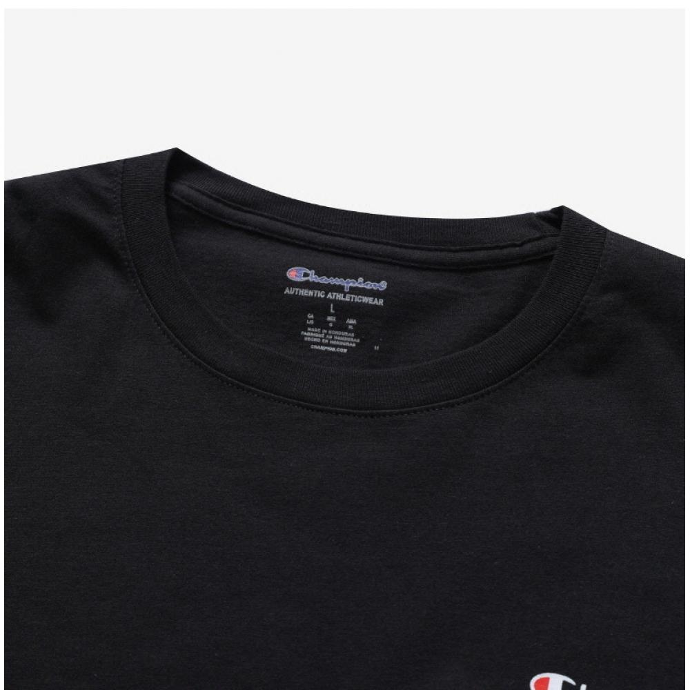 Champion Gt78h Y08160 003 Klasyczny Skrypt Graficzne Logo Męski T-shirt z Długim Rękawem