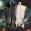 2pcs Halloween Hanging Decoration Hanging Specter Skull Specter Ornament Skeletons Specter For Haunted Theme Parties