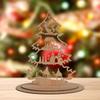 Christmas Decoration Tree Decorative Wooden Sign Desktop Ornament for Holiday
