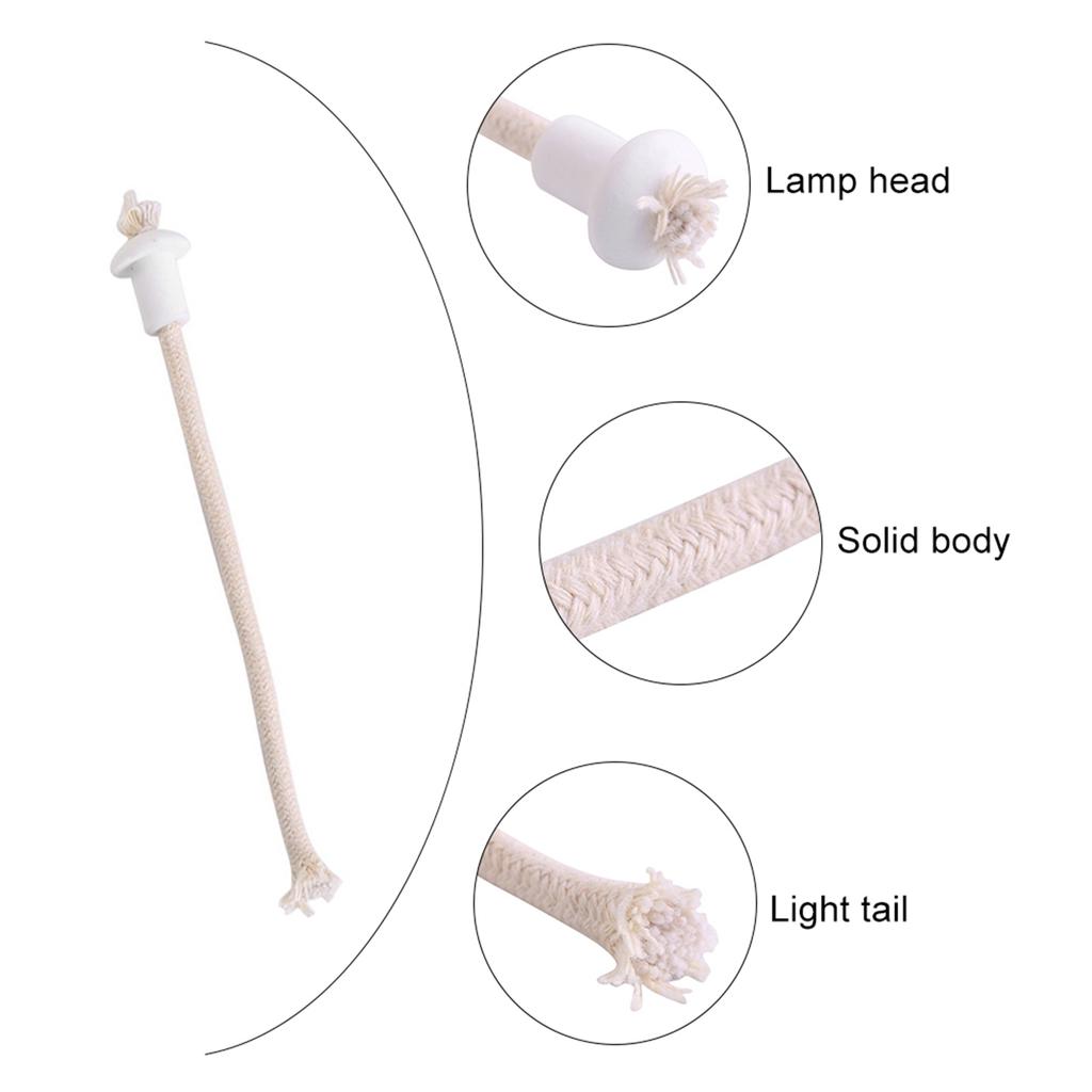 7pcs Cotton Wick Holder Cotton Lamp Wick Kerosene Lamp Wick New Oil Lamp Wick  Liquid Paraffin Lamps