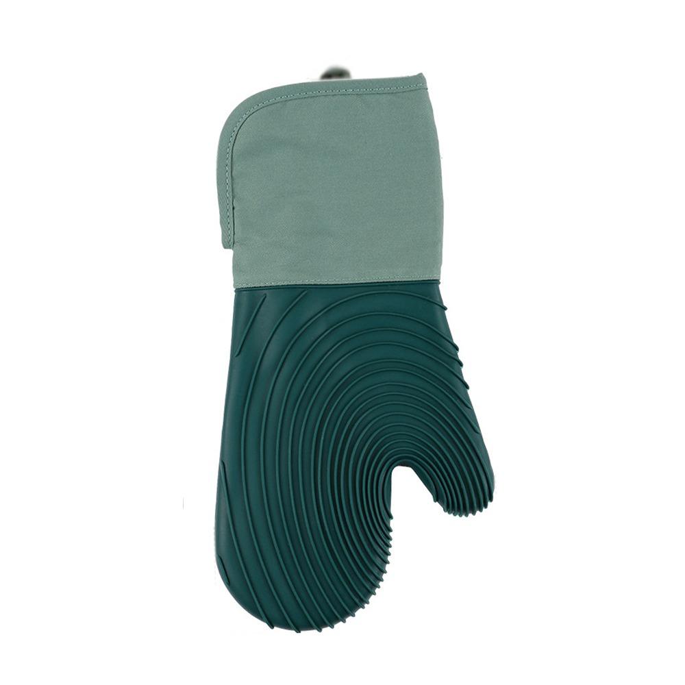 Extra Long Silicone Oven Mitt Heat Resistant Baking Gloves Practical Oven Gloves  Kitchen