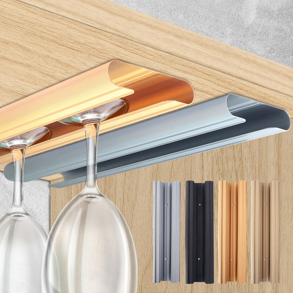 Platzsparender Weinglasständer Wandmontiert Weinglas Organisieren Einfache Aufbewahrungs- und Präsentationslösung Weinglas-Aufbewahrungsregal