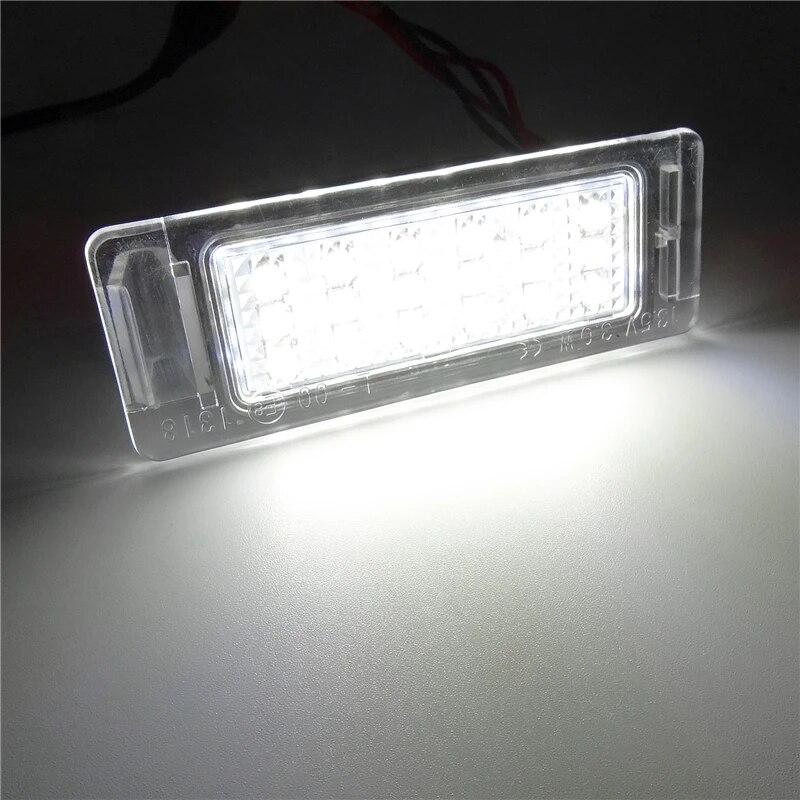 1 set Bil LED-nummerskyltsbelysning 12V Vit Passar för Chevrolet Chevy Cruze Camaro SMD3528 LED-nummerskyltslampa Canbus Bulb Kit