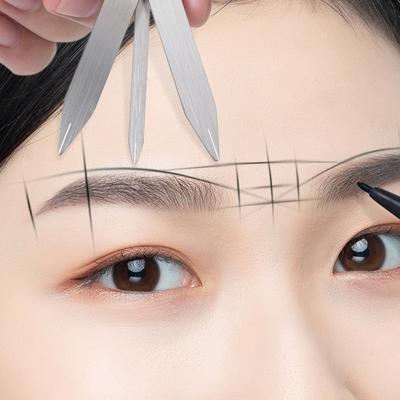 1 ks Microblading Balance Polohovací Tetovací Pravítko Make-up Návrh Obočí Zlatý Poměr Pravítko Měřicí Nástroj