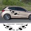 Volkswagen Racing Checkered Door Decals for POLO, Golf, CC, GTI-R