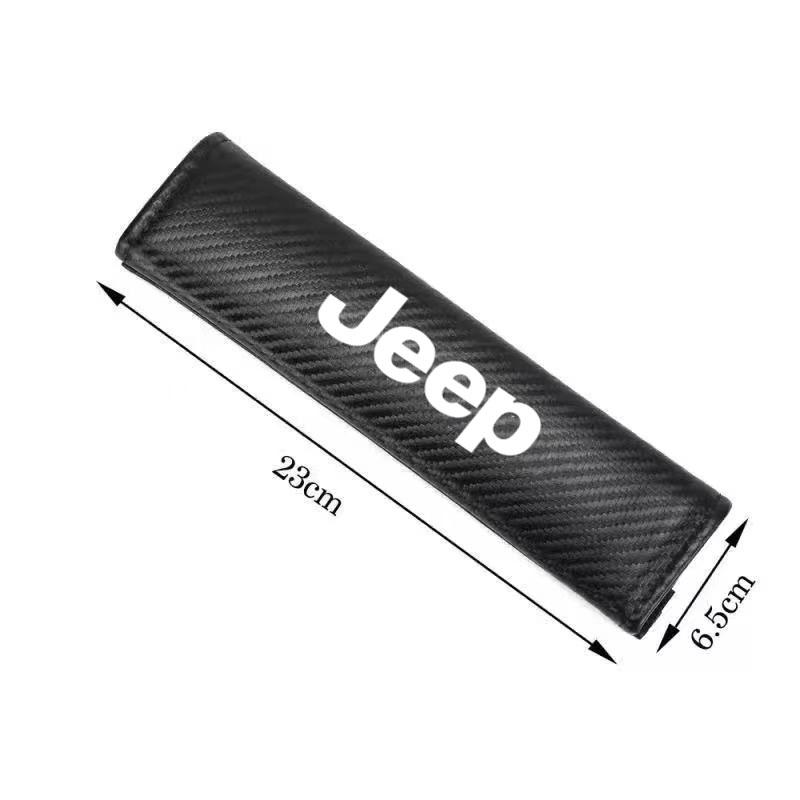 Car Seat Belt Shoulder Protector Cover Safety Belt Padding Pad For Jeep Renegade Wrangler Cherokee Compass Patriot Accessories