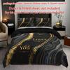Fashion Texture Letter Duvet Cover Set 1 Duvet Cover With 2 Pillowcases High-Definition Print Home Dorm Room Decor