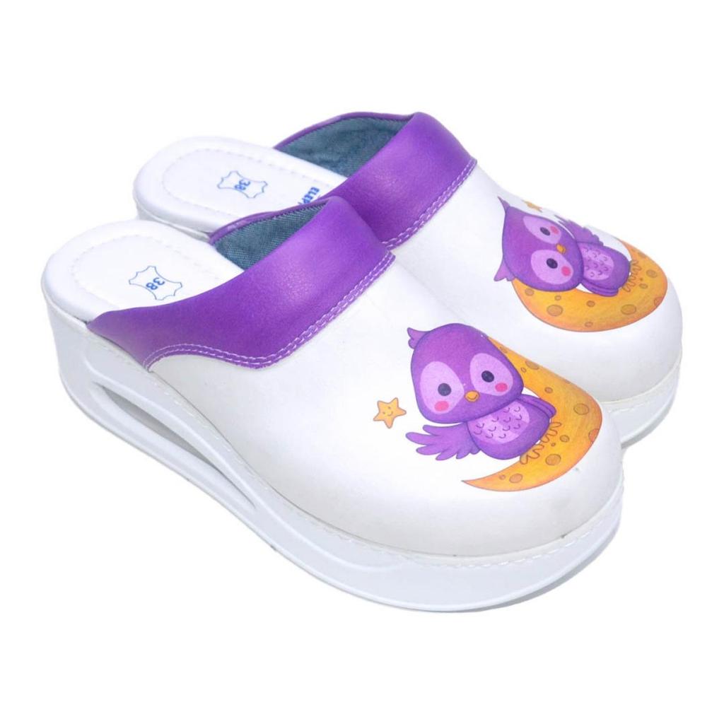 Ortopedické dámské zdravotní dřeváky - protiskluzové, pohodlné