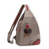 Multifunktionaler Rucksack Colorblock Große Kapazität Retro Brusttasche
