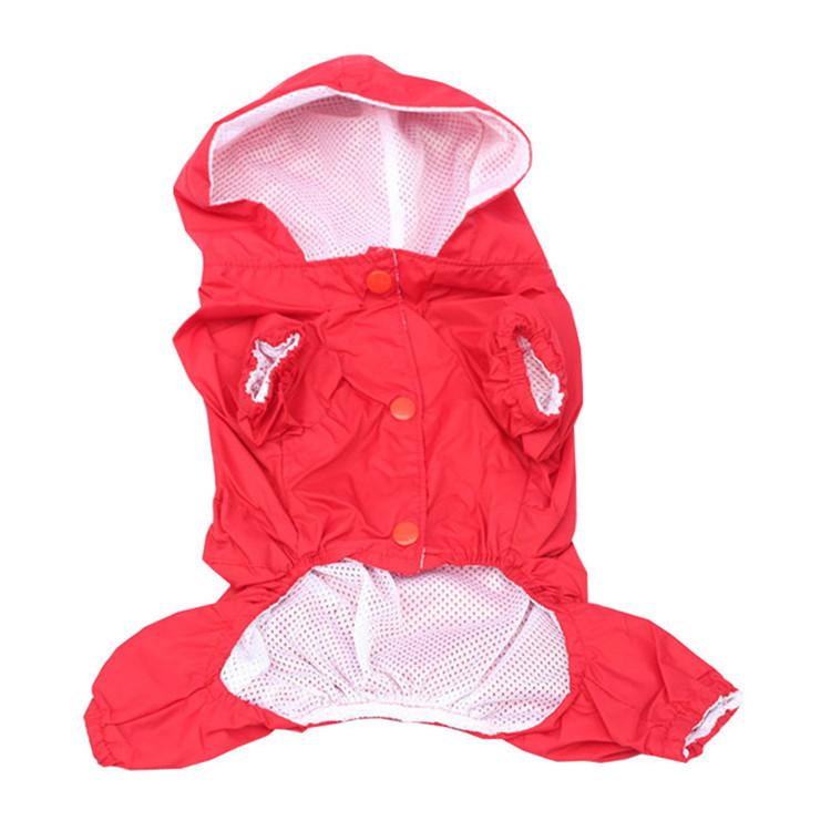 Waterproof Dog Clothing For Small Dog Summer Pet Clothes For Dogs Soft Raincoat Supply Dog Coats For Chihuahua Dog Raincoat