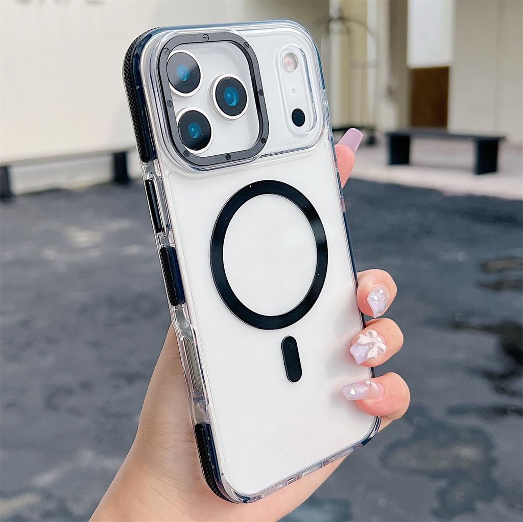For iPhone 17 Pro Max Shockproof Magsafe Wireless Charge Clear Case 16 15 14 13 12 11 Pro Max 14 15 16 Plus16e Magnetic Cover