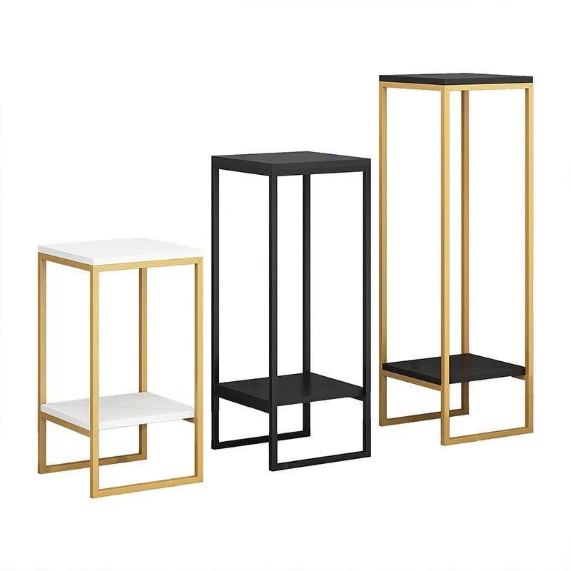 Nordic Flower Stand Iron Display Shelf Luxury Simple Modern Living Room Indoor Plant Rack Stand Storage Shelf