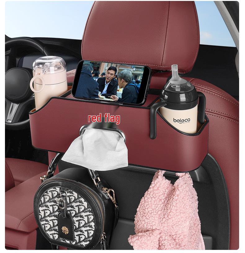 Versatile Hongqi Car Seat Back Organizer with Multi-Pocket Storage