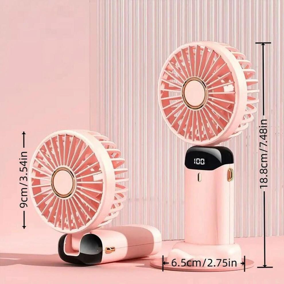 Portable Handheld Fan, USB Rechargeable Cooling Fan, Adjustable Fan for Home Office School Travel, Room Accessories