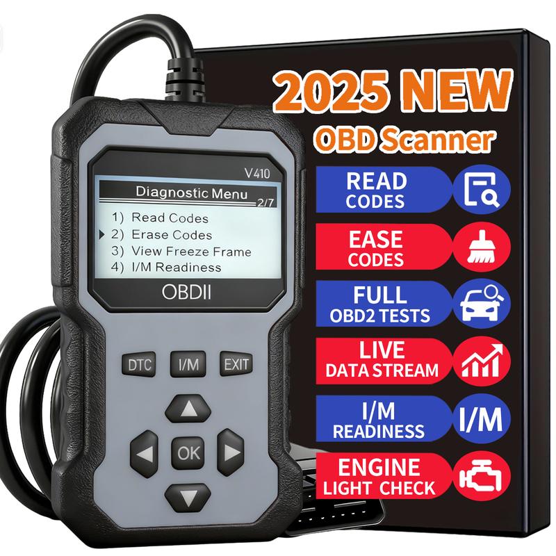 Advanced Obd Ii Scanner Car Engine Fault Code Reader Can Diagnostic Scan Tool, Reads and Erases Error Codes from Obd2 Protocol Vehicles from 1996 or