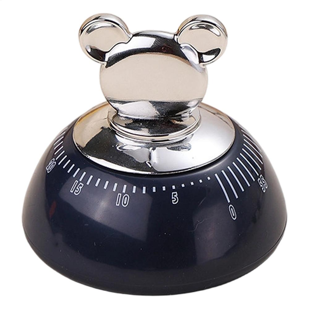 

Cartoon Kitchen Timer Cute Bear Strong Magnetic Decorative Manual Cooking Reading Countdown Clock for Home Study School Desk