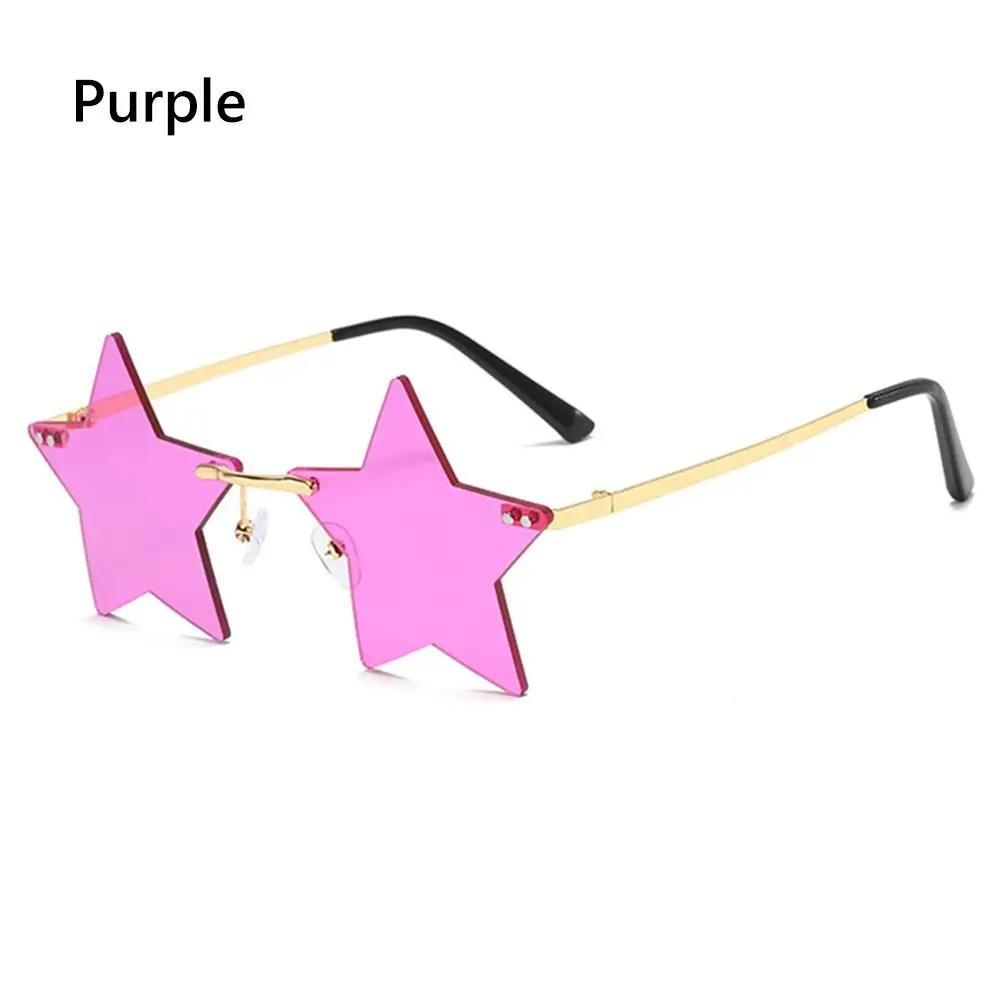 Christmas Decoration Eyeglasses for Women & Men Party Glasses Rimless Sunglasses Sun Glasses Star Shape