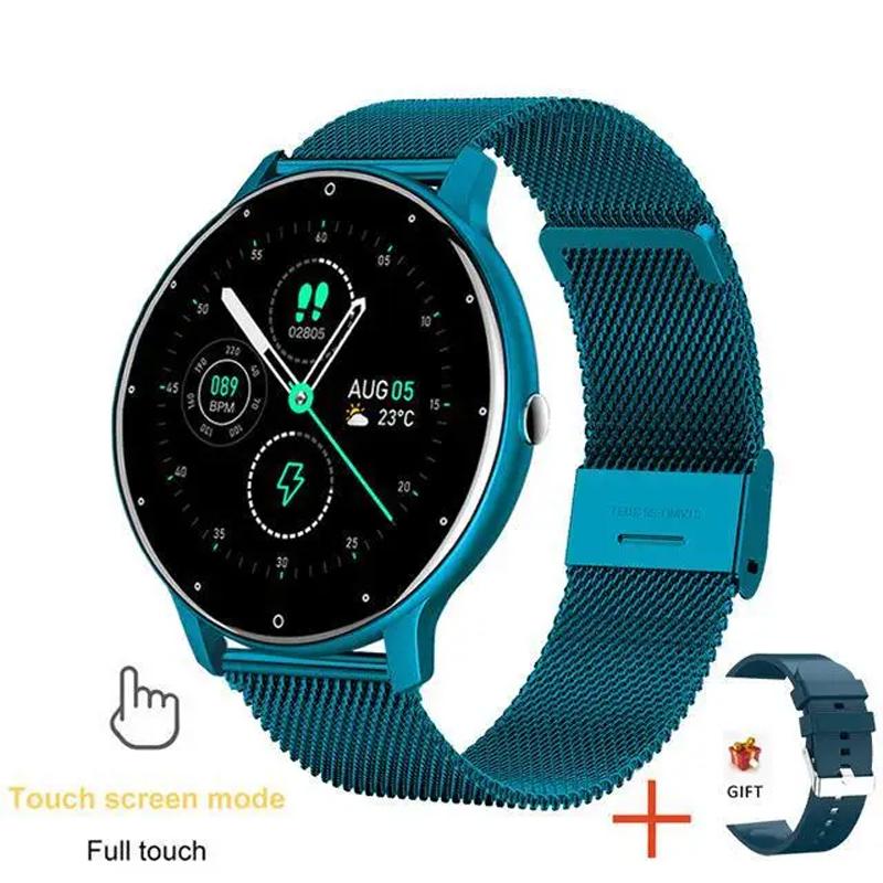Smart Watch Men Ladies Full Touch Screen Heart Rate Detection Sports Fitness Call Pedometer Waterproof Watch for Android IOS