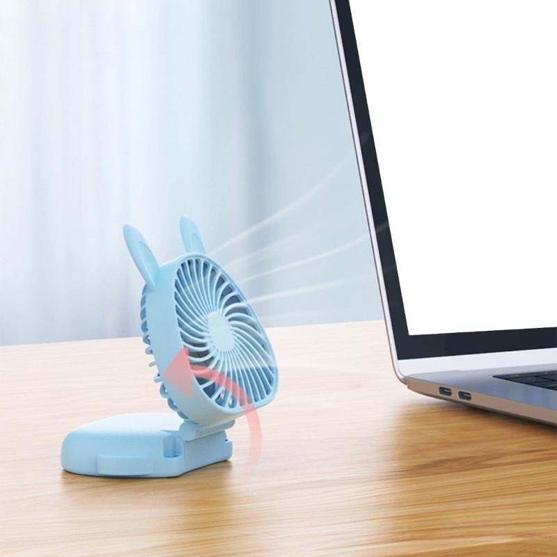 Small Handhelds Fan Necks Fan Electric Fan Summer Cooling Fan Lightweight Desk Fan Neck Straps Fan Plastic Material