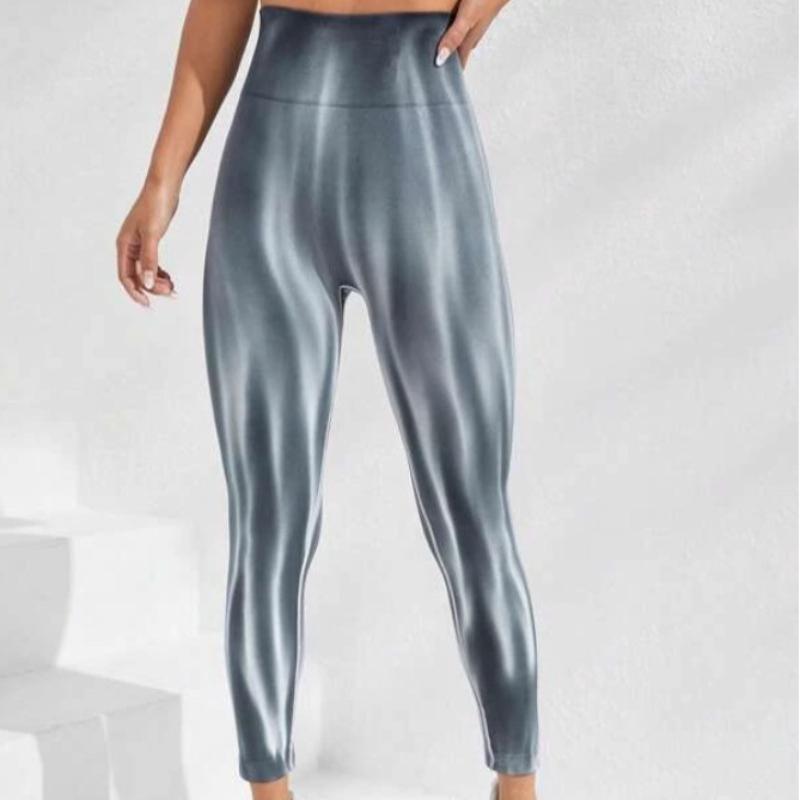 Pantaloni da Yoga da Donna Senza Cuciture Sportivi Casual Fitness Vita Alta Slim Fit Push Up Leggings da Yoga da Donna Pantaloni Stampa Luce Polare Aderenti Leggings da Donna 25608