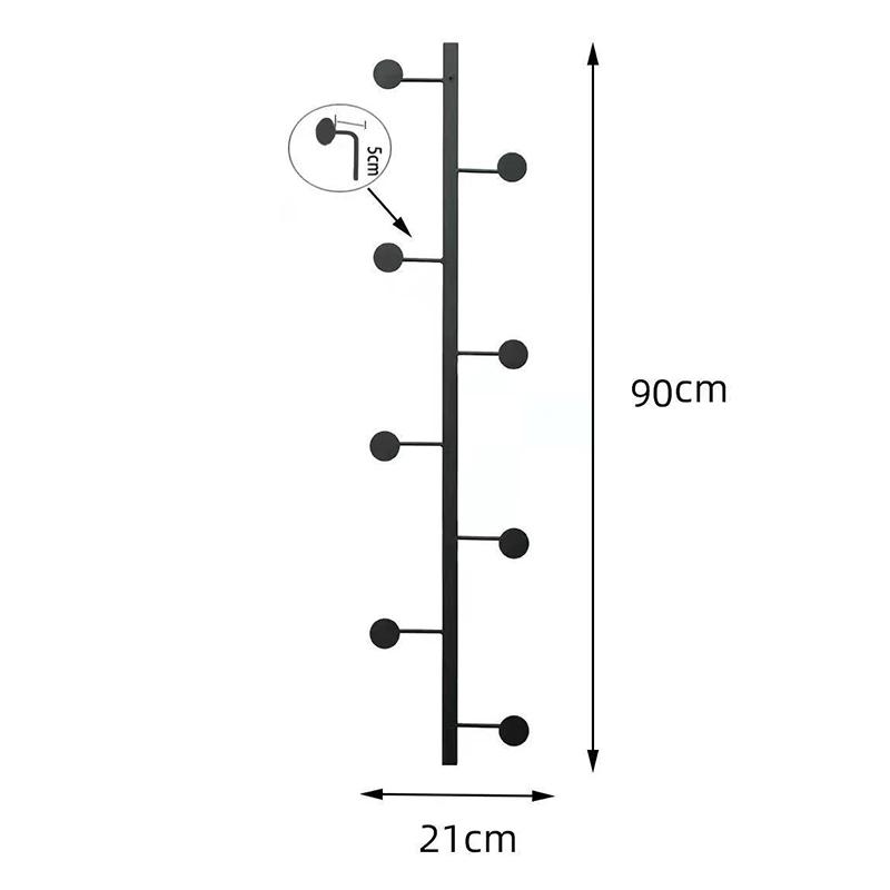 Wall Coat Rack Nordic Luxury Clothes Racks Dressing Rooms Entrance Hall Wall Coat Hook Modern Hangers Living Room Furniture