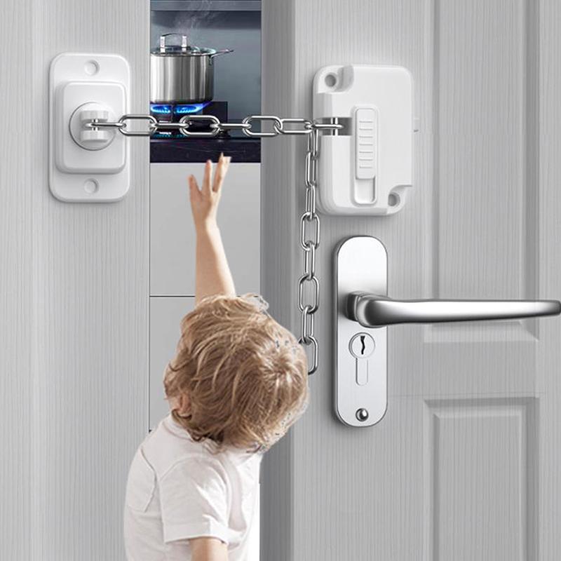 Multi-Function Child Safety Locks For Home—Adjustable For Sliding Doors, Fridges & Windows, Anti-pinch, Baby-Proof Protectors onesize