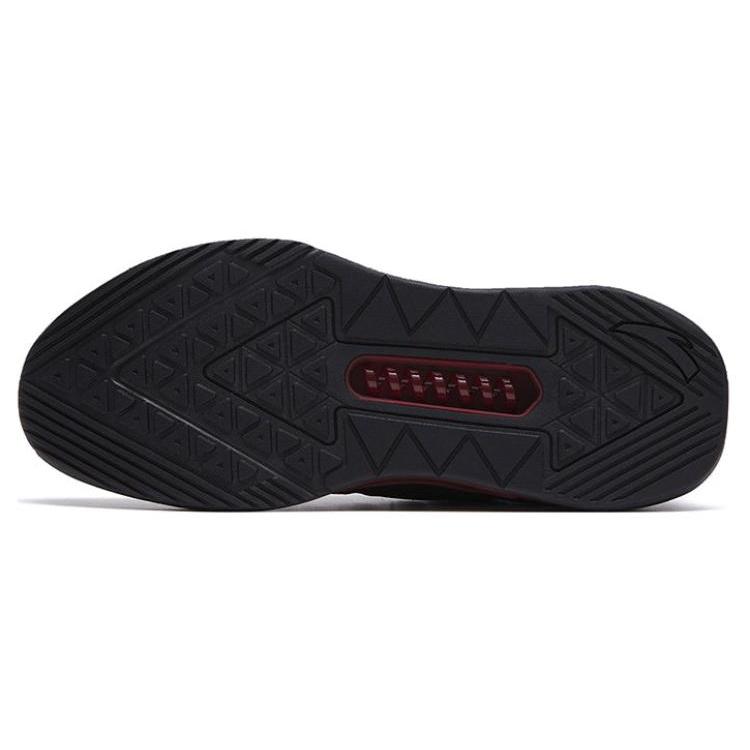 New Anta Stable As A Mountain 2 Cushioning Anti Slip And Wear Resistant Low Top Training Shoes Men's Black Red 112317786-1