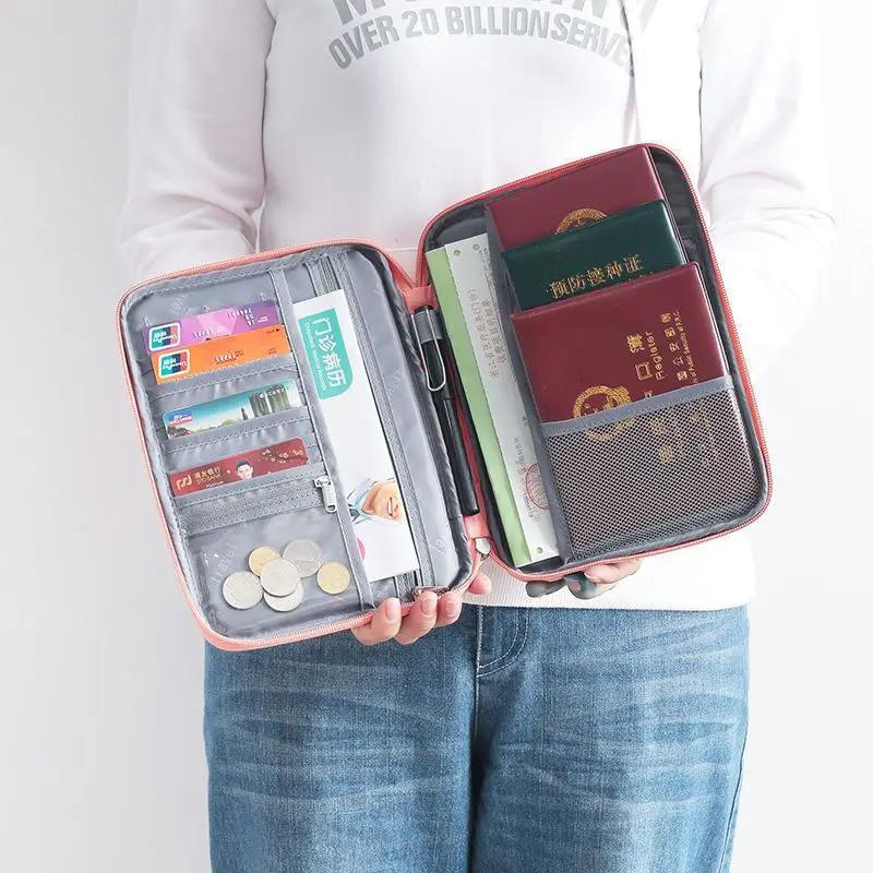 Reise Reisepasshülle Geldbörse Reise Multifunktionale Kreditkartenhülle Reise-ID-Halter Aufbewahrung Organisieren Clutch Geldbörse 2024