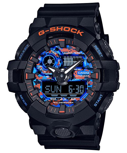 

Casio Men s Resin 200M Water Resistant Analog Shock Resistant Quartz Watch GA-700CT-1A чёрный