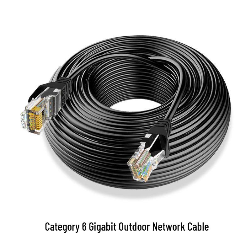

Weilian Outdoor Cat6 Water-Resistant Copper-Clad Aluminum Gigabit Network Cable, Unshielded. 10m