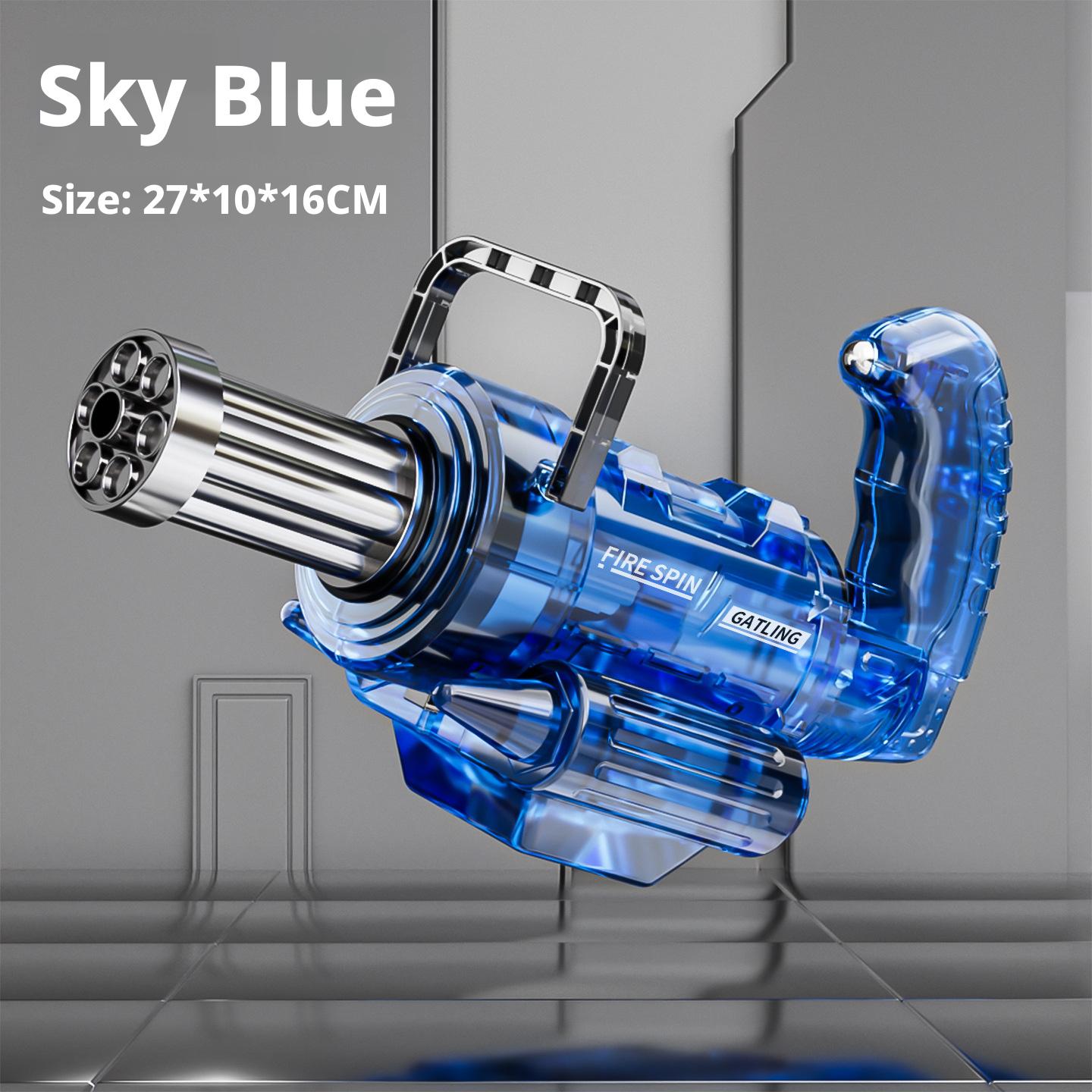 Hot Auto Gatling Water Cannon Rotating High-Pressure Large Capacity Gatling Water Gun Toy Adults Outdoor Summer Fun Play Toy