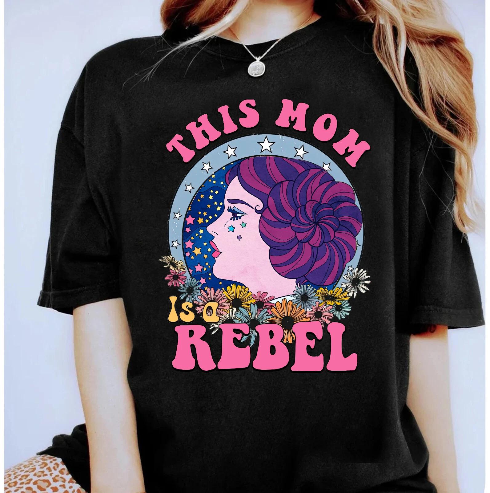 Star Wars Leia This Mom Is a Rebel Floral Shirt Unisex Shirt XL