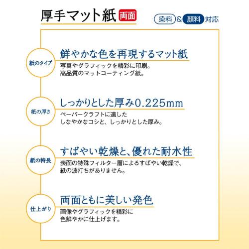 PLUS Plus Inkjet Paper, Thick Matte Paper, Double Sided, A4 Size, 20 Sheets IT-W122MC 46-117