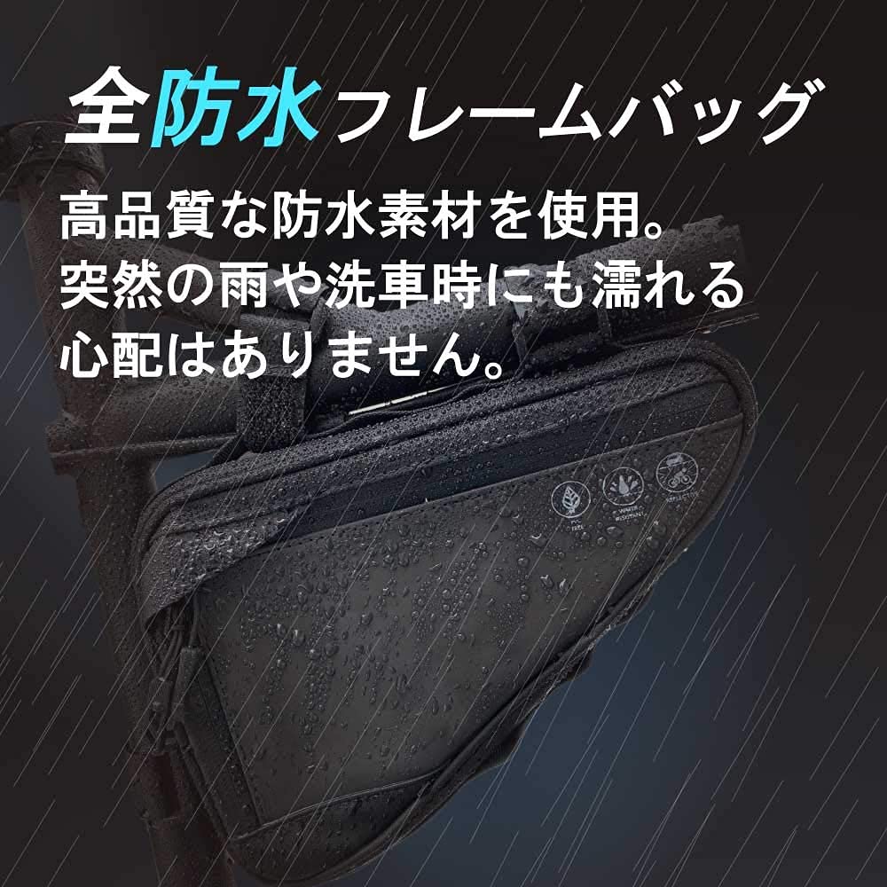 Bel Cuore Frame Bicycle Bag for Road Mountain and Cross Large Reflective Tool and Accessory Front and Rear Easy Installation Bag, Bikes, Bikes, Bikes,