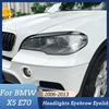 Autocollant de garniture de couvercle de paupière sourcil de phare avant de voiture pour BMW X5 E70 30d 48i 30i 35d 40d 30d 50i 35i M50d 2006-2013