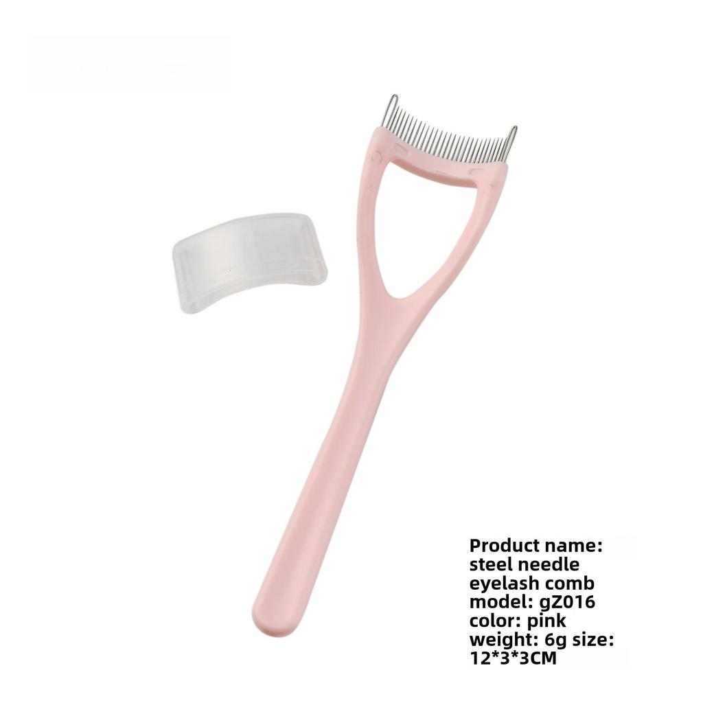 Wimpernkamm- und Augenbrauenbürsten-Werkzeugset aus Edelstahl