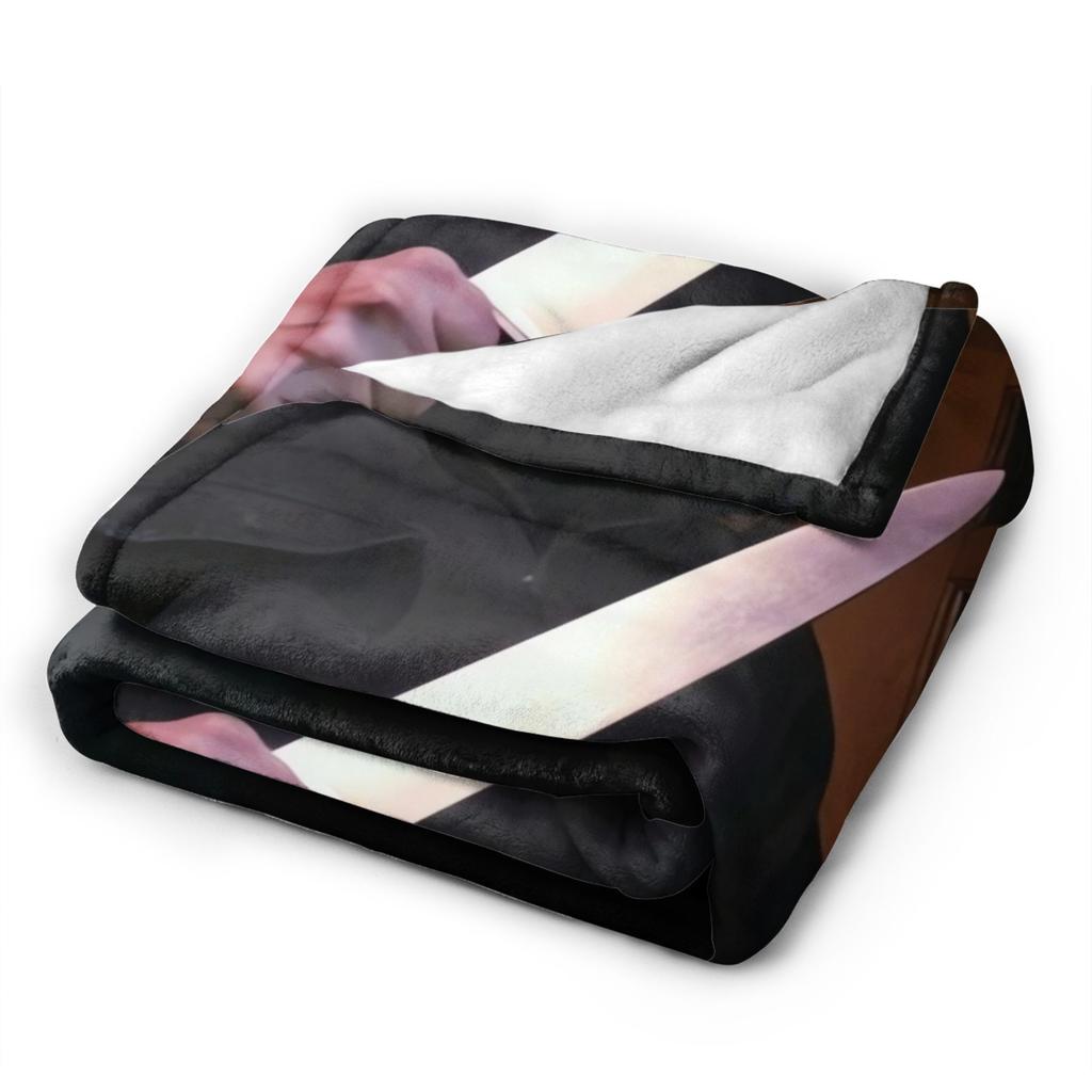 Michael Myers Halloween  Blankets  Picnic Flannel Throw Blanket For Couch Bed Soft Customized Quality Bedspread Birthday Gift