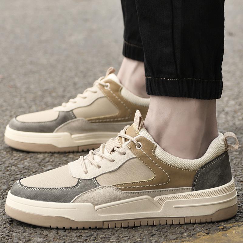 Men's shoes autumn trend British tooling shoes Korean version soft sole fashion breathable sports shoes retro casual board shoes