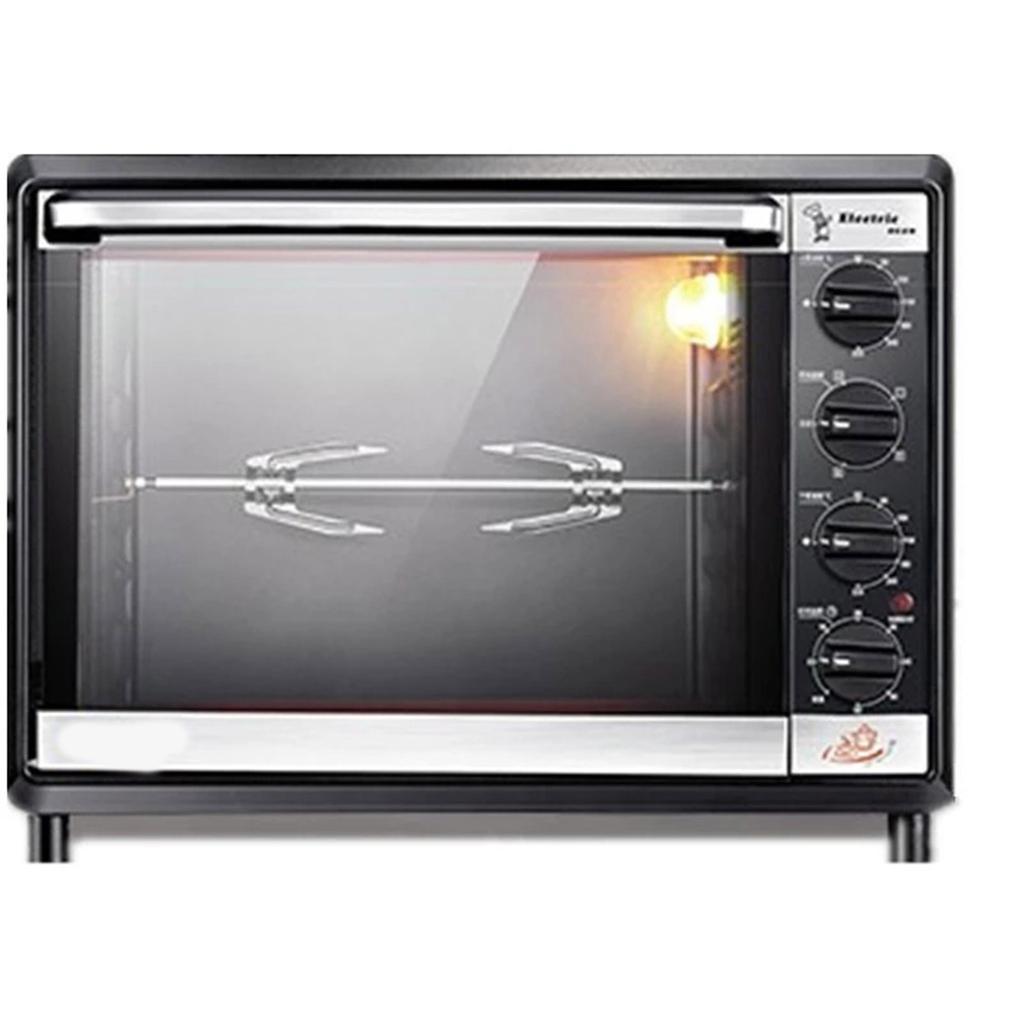 Grillspieße aus Edelstahl Fleischspießstangen Barbecue Drehbares Universal-Rotisserie-Gestell für BBQ Outdoor