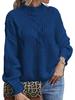 Women's Autumn Winter Sweater: Long Sleeve Mid Neck Slim Fit Base Layer Round Neck Pullover Luxurious Relaxed-fit Slimming and Versatile Top