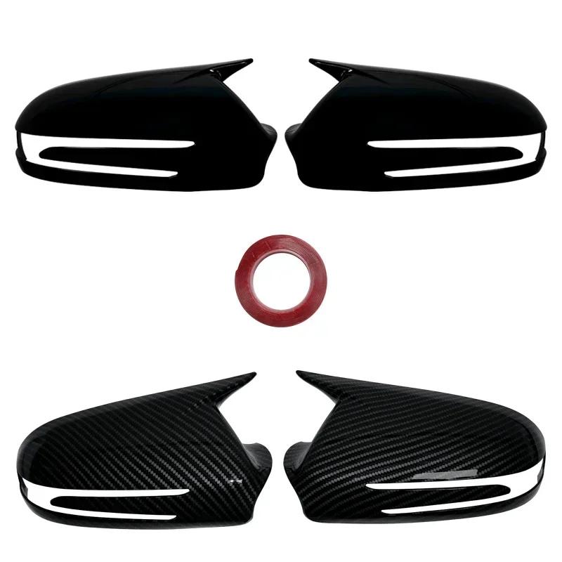For Mercedes Benz CLS C219 W219 CLS280 300 320 350 2009-2011 Carbon Fiber Side Door Rearview Mirror Cap Cover