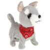 Interactive Dog on a Leash Mascot Schnauzer Walks and Barks