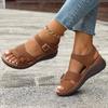 Fashion Shoes for Women 2024 Hot Sale Ankle Strap Women's Sandals Summer Rome Open Toe Buckle Outdoor Casual Beach Large Size Sandals