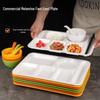Thickened Melamine 4-Compartment Rectangular Serving Tray