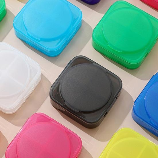 Pill Box Weekly Organizer with Independent Sealing Buckles Design Pill Container Large Capacity Transparent Case for Travel And Home