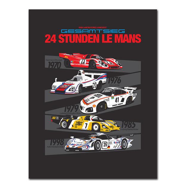 Classic Racing LE MANS Car Poster Print Canvas Painting Home Decor Wall Art Picture for Living Room Office Frameless Cuadros No Frame