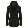 Parker Women's Hooded Lambswool Cotton Jacket - Fleece-lined, Autumn/Winter European Size Coat